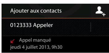 SIEMENS GIGASET SL930A - Copier l'entrée dans la liste de contacts - 1