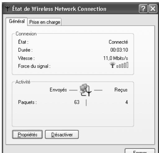 SIEMENS GIGASET PC CARD 11 - Visualiser l'état de la connexion sans-fil - 1
