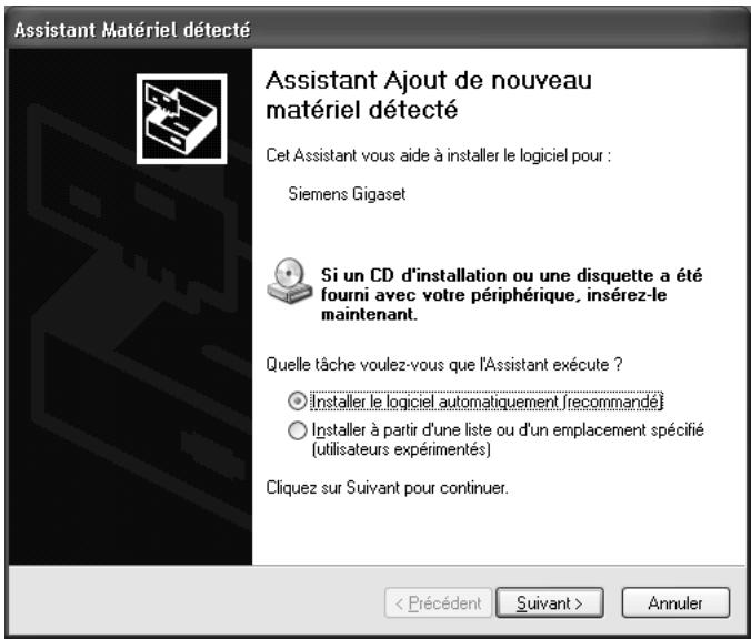 SIEMENS GIGASET PC CARD 11 - Installation avec Windows 98, 98 SE, ME, 2000 - 12
