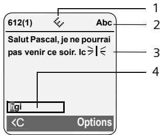 SIEMENS GIGASET S455 SIM - Réduction de SMS (avec saisie intuitive) - 1
