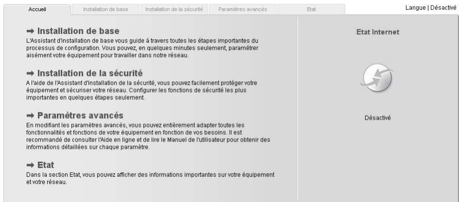 SIEMENS GIGASET SE361 WLAN - Page d'accueil - 1