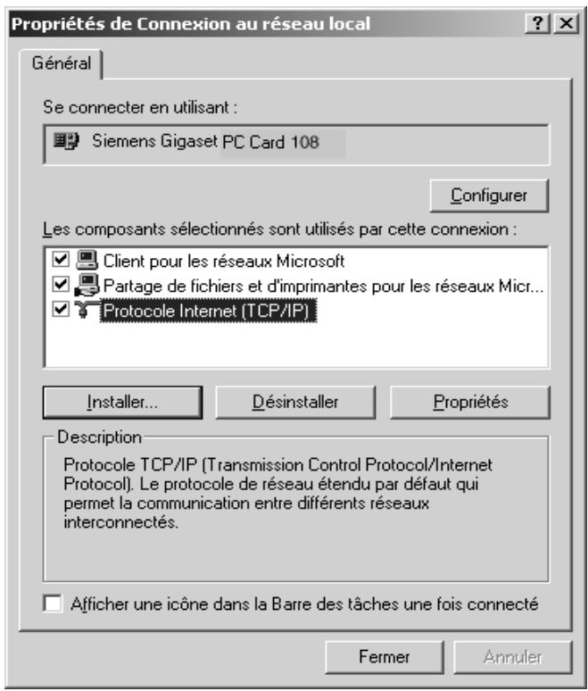 SIEMENS GIGASET SE361 WLAN - Définition du nom de l'ordinateur et du groupe de travail - 4