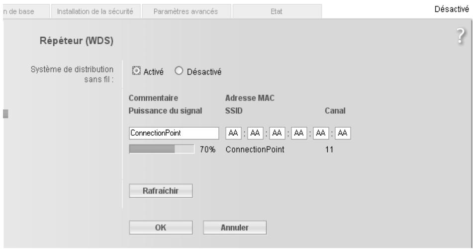 SIEMENS GIGASET SE361 WLAN - Fonction Répéteur (WDS) - 1