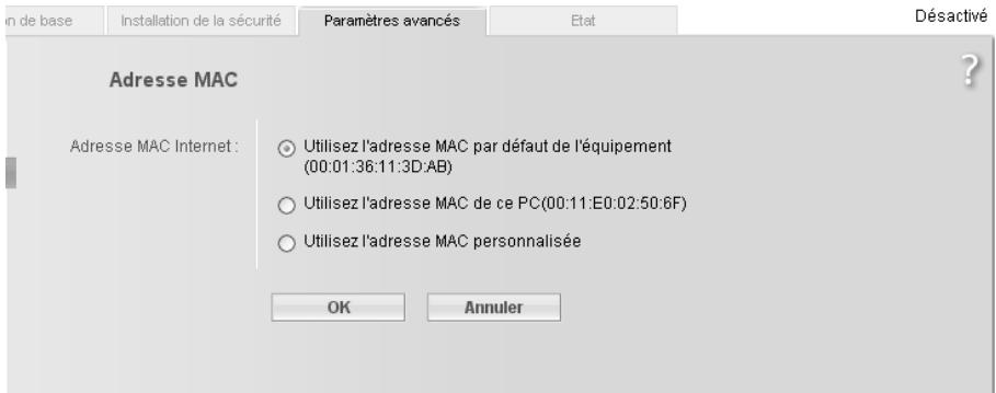 SIEMENS GIGASET SE361 WLAN - Adresse MAC - 1