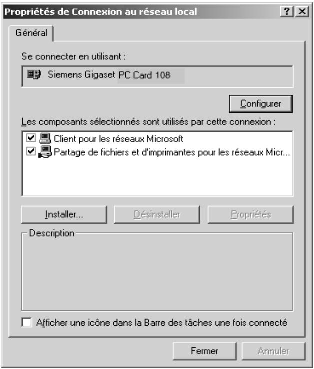 SIEMENS GIGASET SE361 WLAN - Définition du nom de l'ordinateur et du groupe de travail - 2