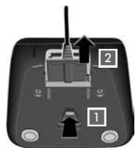 SIEMENS GIGASET AP185 - Raccordement du chargeur (s'il est fourni) - 2