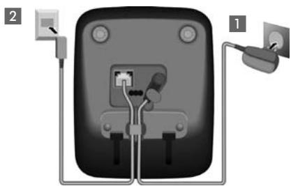 SIEMENS GIGASET AP185 - Raccordement de la base - 1