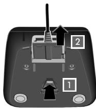 SIEMENS GIGASET AP285 - Raccordement du chargeur (s'il est fourni) - 2