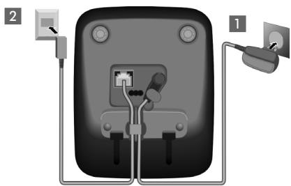 SIEMENS GIGASET AP285 - Raccordement de la base - 1