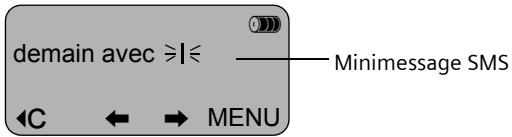 SIEMENS GIGASET CX550 - Rédiger un SMS - 1
