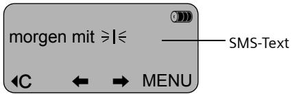 SIEMENS GIGASET CX550 - SMS schreiben - 1