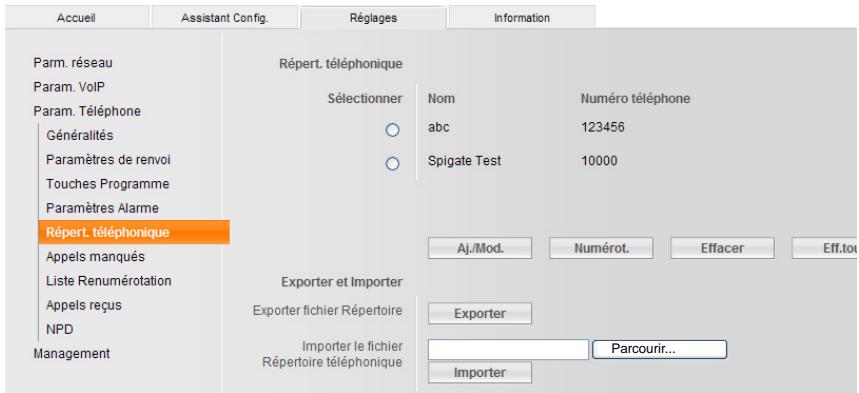 SIEMENS GIGASET DE380 IP R - Répert. téléphonique - 1