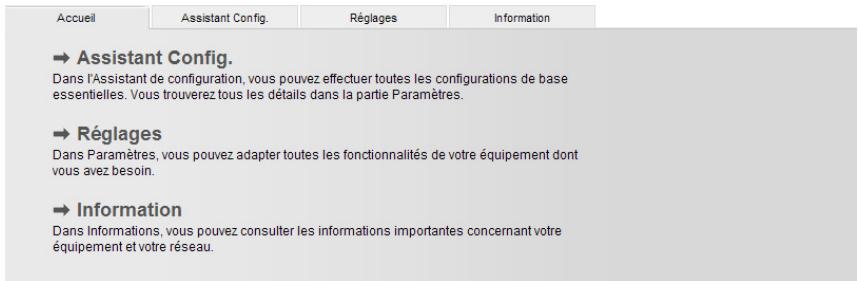 SIEMENS GIGASET DE380 IP R - Détermination de la langue du configurateur Web et ouverture de session - 1