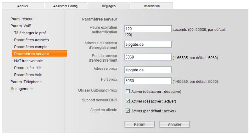 SIEMENS GIGASET DE380 IP R - Mot de passe d'authentication - 1
