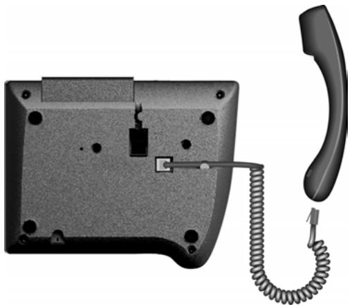 SIEMENS GIGASET DE380 IP R - Raccordement du téléphone - 1