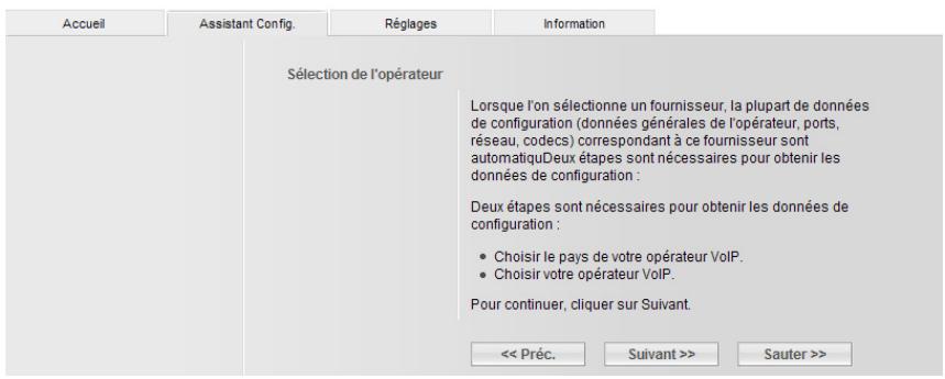 SIEMENS GIGASET DE380 IP R - Téléchargement des données principales de l'opérateur VoIP - 1