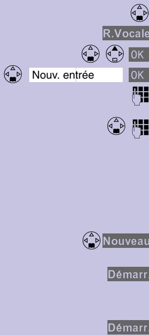 SIEMENS GIGASET4015 COMFORT - Étape 2: enregistrer l'entrée vocale - 1