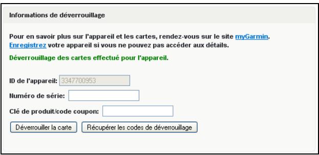 GARMIN TOPO FRANCE - Comment déverrouiller et enregistrer la carte - 3