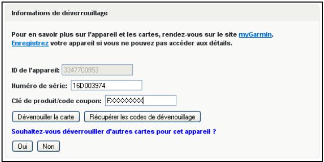 GARMIN TOPO FRANCE - Comment déverrouiller et enregistrer la carte - 2