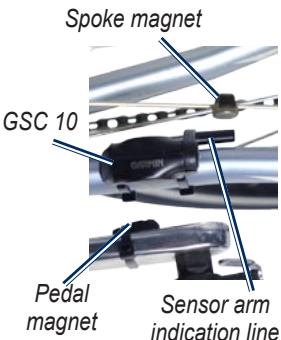 GARMIN GSC 10 - Pedal Magnet on Crank Arm - 1