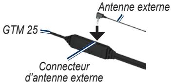 GARMIN GTM 25 - Connexion du récepteur d'info- trafic - 2