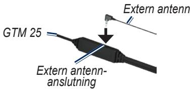 GARMIN GTM 25 - Ansluta trafikinformationsmottagaren - 2
