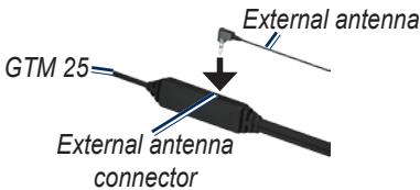 GARMIN GTM 25 - Connecting the Traffic Receiver - 2