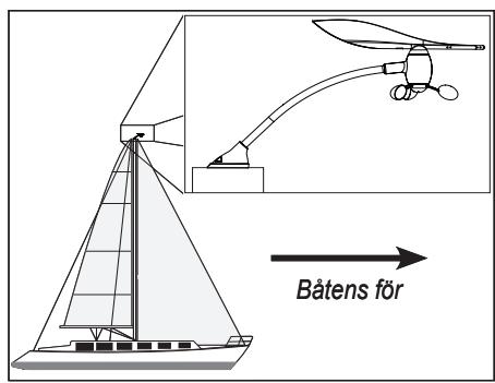 GARMIN GWS 10 - Montera GWS 10 på masten - 1