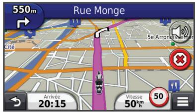 GARMIN ZUMO 340LM - Votre itinéraire sur la carte - 1