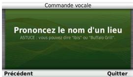 GARMIN NÜVI 3490LT - Démarrage d'un itinéraire à l'aide d'une commande vocale - 1