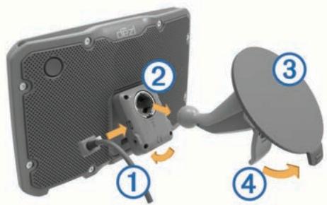 GARMIN DEZL 770 - Raccordement de l'appareil à l'alimentation du véhicule - 1
