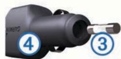 GARMIN CAMPER 660 LMT - Remplacement du fusible dans le câble allume-cigare - 1