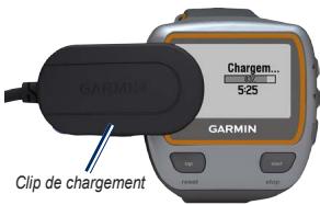 GARMIN services  FORERUNNER 310 XT HRM - Chargement de la batterie - 3