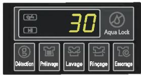 30 Aqua Lock Detection Prélavage Lavage Rinçage Escrage
