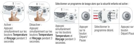 LG F12470TD - Sécurité enfants Sélectionnez cette fonction pour bloquer les boutons de commande et empêcher toute manipulation. - 1