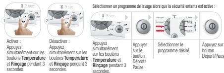 LG F14470TD - Sécurité enfants sélectionnez cette fonction pour bloquer les boutons de commande et empêcher toute manipulation. - 1