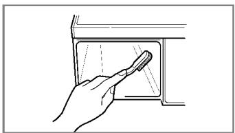 LG F74680WH - La cavité du tiroir - 1