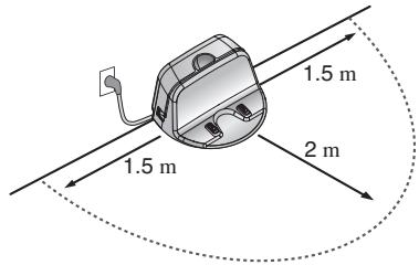 LG VR7412RB - Méthode d'installation de la base de chargement - 1