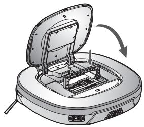 LG VR7412RB - Vérifiez le bac à poussière. - 1