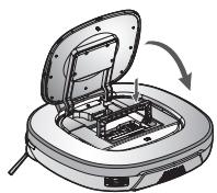 LG VR8600RR HOM-BOT SQUARE - Par un message vocal "vérifiez que le bac à poussière et le filtre sont correctement installés. - 3