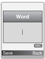 LG L3100 - - Writing words by using T9. - 3