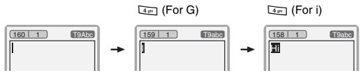 LG L3100 - - Writing words by using T9. - 1