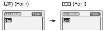 LG L3100 - - Writing words by using T9. - 2