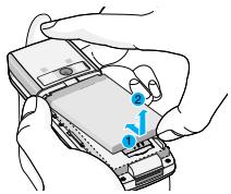 LG L3100 - Insertion de la carte SIM - 1