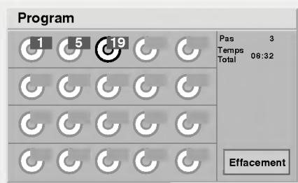 LG DA-3525 - Appuyez sur /  / et appuyez sur la (les) touche(s) numérique(s) pour selectionner un numero de plage donné. - 1