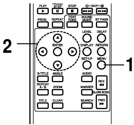 LG DA-3525 - Utilisation d'un menu DVD - 1