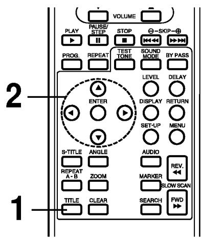 LG DA-3525 - Utilisation d'un menu Titres - 1