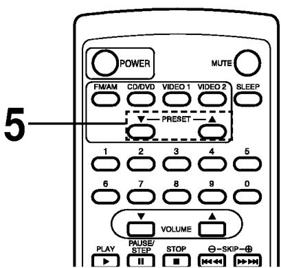 LG DA-3525 - Présélectionner les stations radio - 2