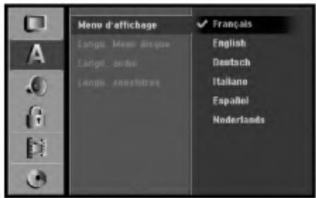 LG LH-RH7000S - Menu d'affichage - 1