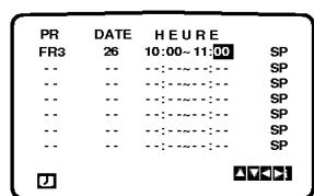 LG VF28 - En cas de chevauchement des événements d'enregistrement de temporisation. - 6